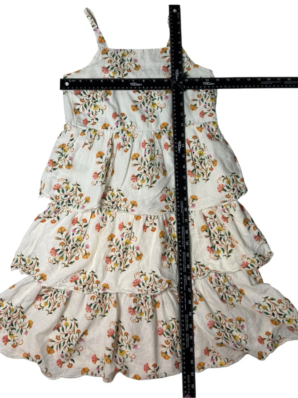 Old Navy Floral Tiered Dress Girls XL 14/16